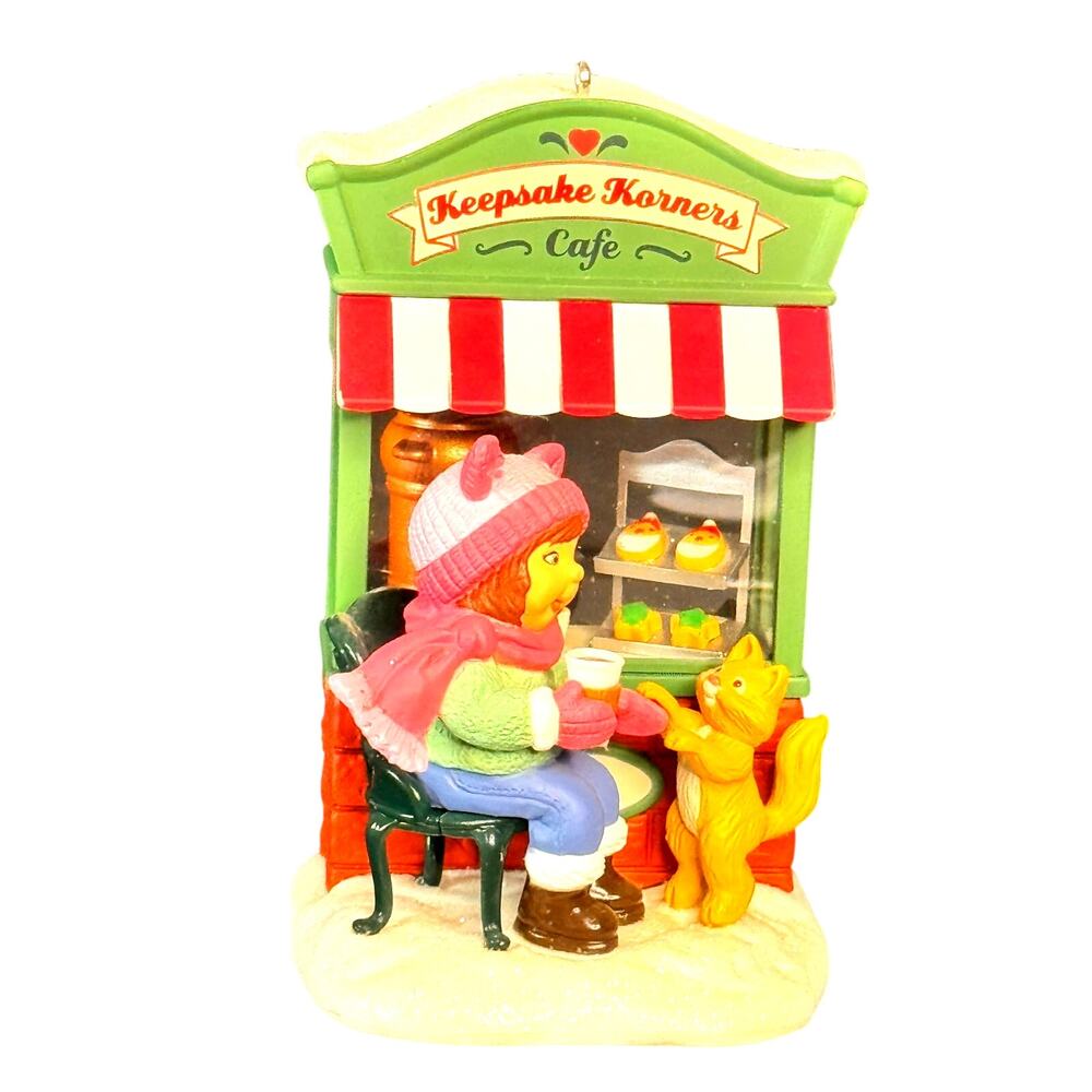 Hallmark Christmas Window Keepsake Corners Cafe 2018 Collectible Tree Ornament